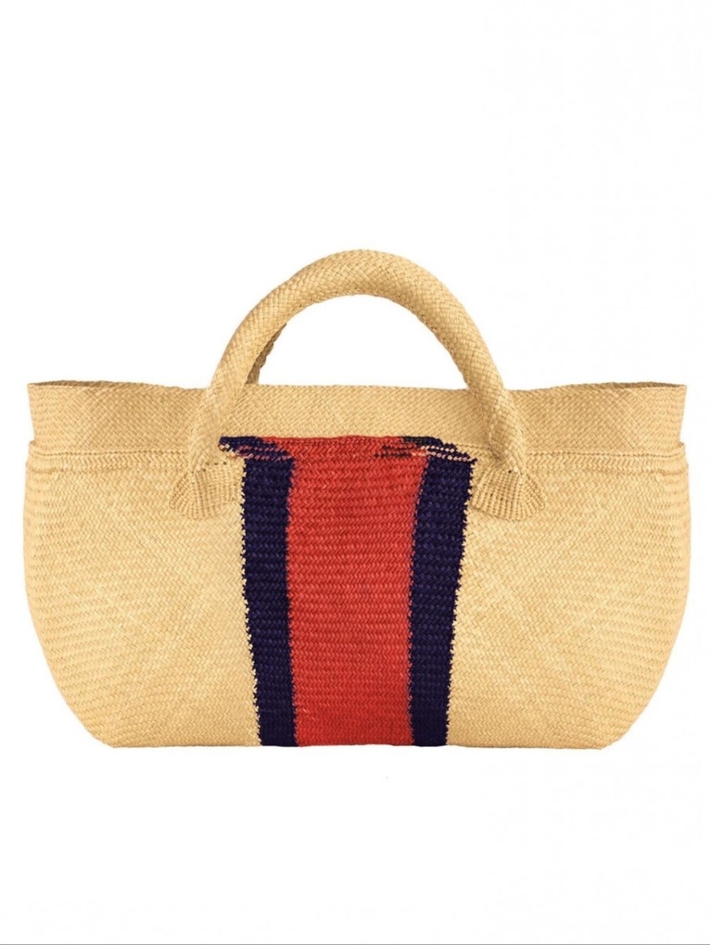 ALTERED/AS IS - JOHANNA ORTIZ JUMBO XL STRIPED RAFFIA BEACH BAG